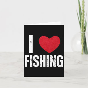 I Liebe Fischerei Geschenke für Kinder Fischen Män Karte
