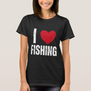 I Liebe Fischerei Geschenke für Kinder Fischen Män T-Shirt
