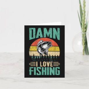 I Liebe Fischerei Karte