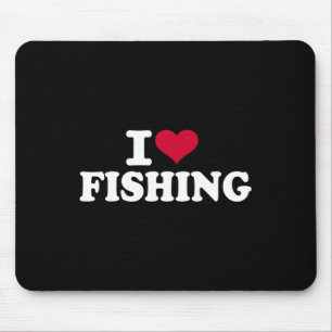 I Liebe Fischerei Mousepad
