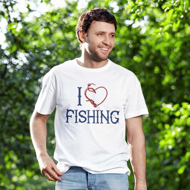I Liebe Fischerei T-Shirt (I love fishing shirt)