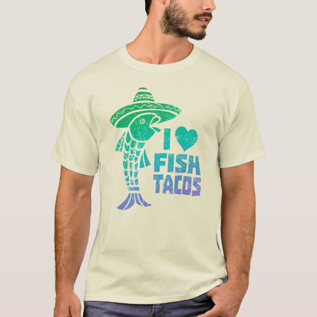 I Liebe-FischeTacost-stück T-Shirt (Vorderseite)