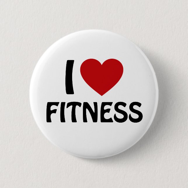 I LIEBE FITNESS BUTTON (Vorderseite)