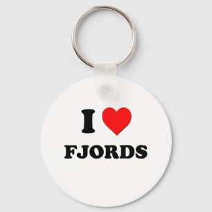 I Liebe-Fjorde Schlüsselanhänger