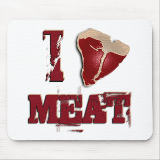 I Liebe-Fleisch Mousepad