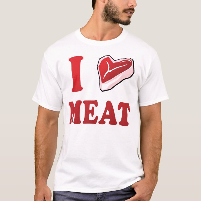 I Liebe-Fleisch T-Shirt (Vorderseite)