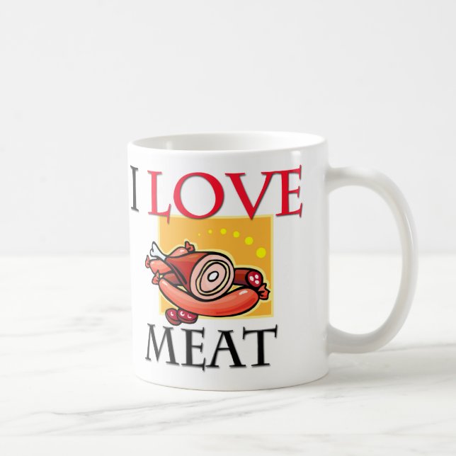 I Liebe-Fleisch Tasse (Rechts)