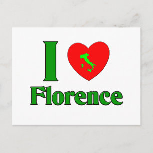 I Liebe Florenz Italien Postkarte