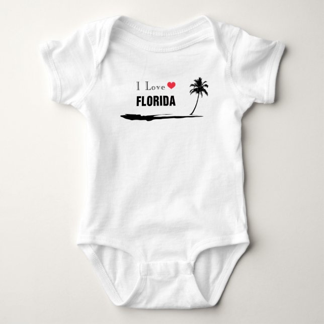 I Liebe Florida Baby Strampler (Vorderseite)