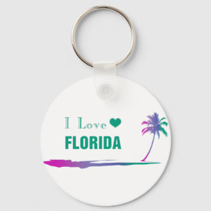 I Liebe Florida farbenfroher grüner Schlüsselanhän Schlüsselanhänger