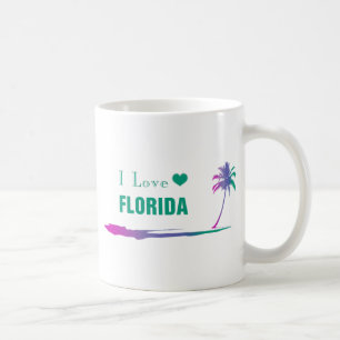 I Liebe Florida Farbige grüne Kaffee Tasse