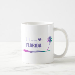 I Liebe Florida Farbige Lila Kaffeetasse