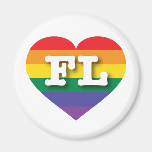 I Liebe Florida Gay Pride Magnet