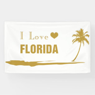 I Liebe Florida Gold Banner