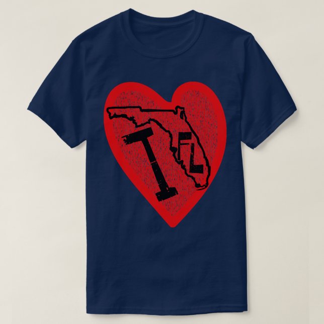 I Liebe Florida I Herzflorida T-Shirt (Design vorne)