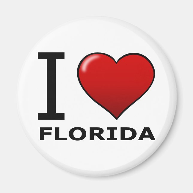 I LIEBE FLORIDA MAGNET (Vorne)