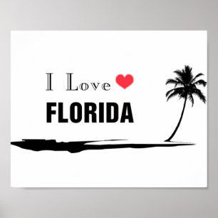 I Liebe Florida Poster