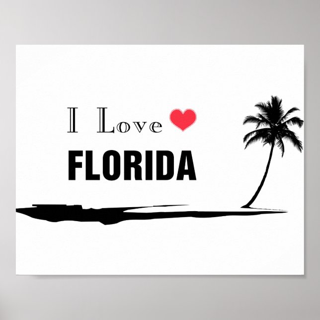I Liebe Florida Poster (Vorne)