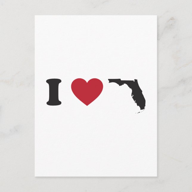 I Liebe Florida Postkarte (Vorderseite)