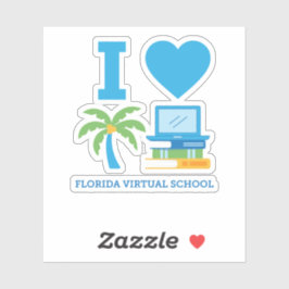 I Liebe Florida Virtual School Aufkleber