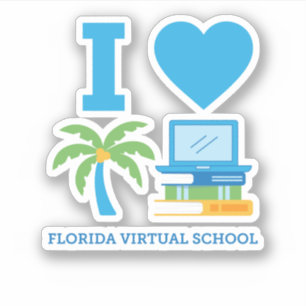 I Liebe Florida Virtual School Aufkleber