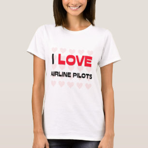 I LIEBE-FLUGLINIEN-PILOTEN T-Shirt