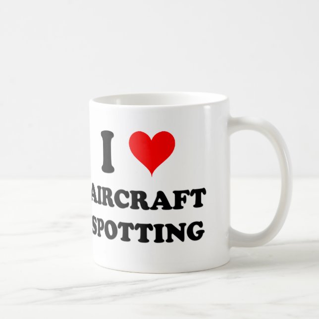 I Liebe-Flugzeug-Aufdeckung Tasse (Rechts)