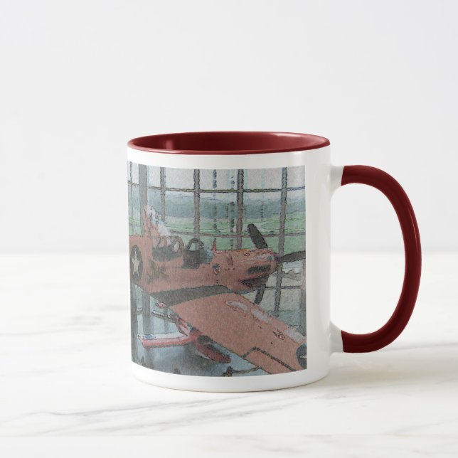 I Liebe-Flugzeuge Tasse (Rechts)
