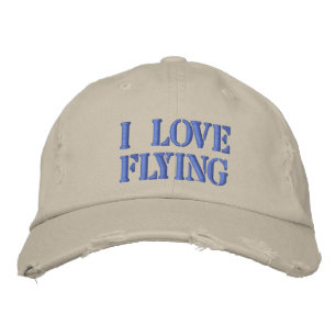 I LIEBE FLYING BESTICKTE KAPPE