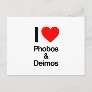 i Liebe Fobos und Deimos Postkarte