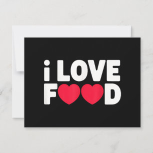 I Liebe Food Funny Feinschmecker Geschenk für Männ Feiertagskarte
