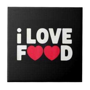 I Liebe Food Funny Feinschmecker Geschenk für Männ Fliese
