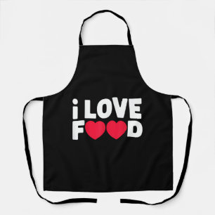 I Liebe Food Funny Feinschmecker Geschenk für Männ Schürze