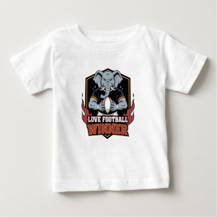 I Liebe Football Baby T-shirt