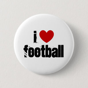 I Liebe Football Button