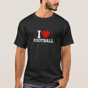 I Liebe Football - Fußball-Liebhaber T-Shirt