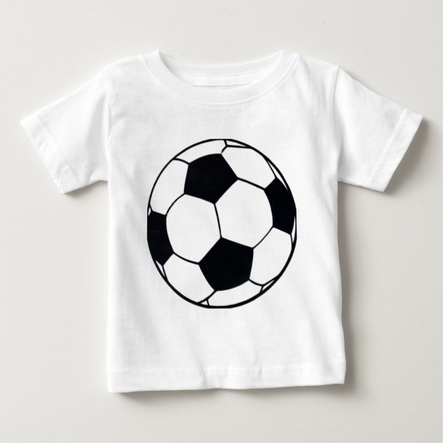 I Liebe Football (Fußball) Spielherz: I Liebe Baby T-shirt (Vorderseite)