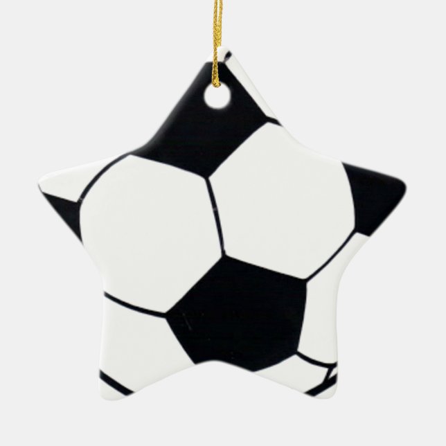 I Liebe Football (Fußball) Spielherz: I Liebe Keramik Ornament (Vorne)