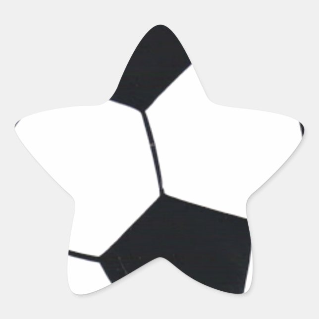 I Liebe Football (Fußball) Spielherz: I Liebe Stern-Aufkleber (Vorderseite)