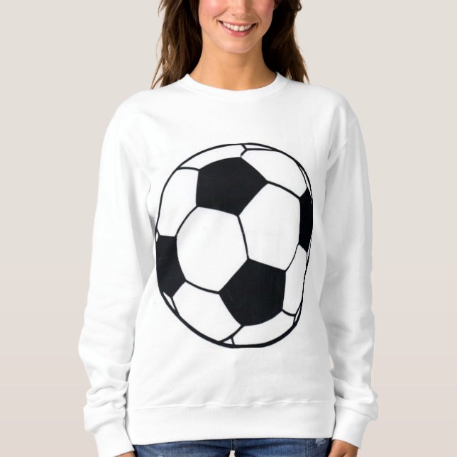 I Liebe Football (Fußball) Spielherz: I Liebe Sweatshirt (Vorderseite)