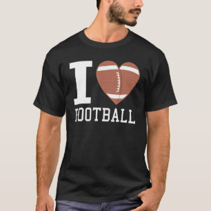 I Liebe Football Heart American Football Players F T-Shirt