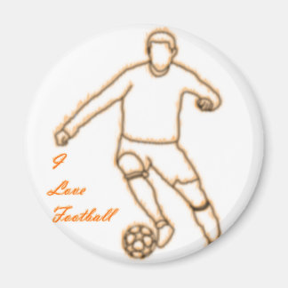 I Liebe Football Magnet
