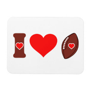 I Liebe Football Magnet