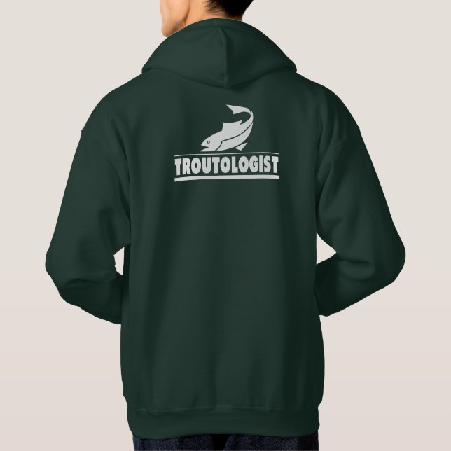 I Liebe Forellenfischerei Hoodie (Rückseite)