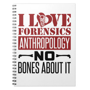 I Liebe Forensik Anthropologie Anthropologin Notizblock