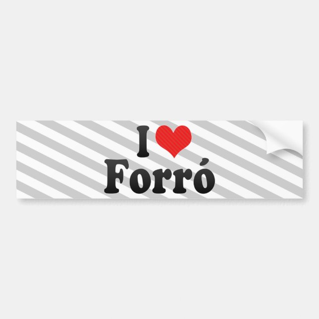 I Liebe Forró Autoaufkleber (Vorne)