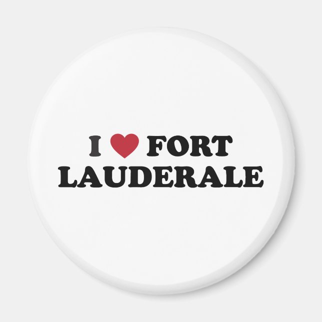 I Liebe Fort Lauderdale Florida Magnet (Vorne)