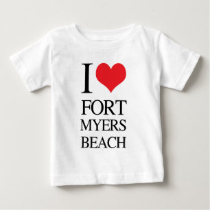 I Liebe-Fort- Myersstrand Baby T-shirt