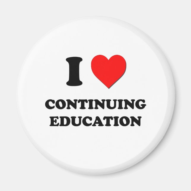 I Liebe Fortsetzung der Bildung Magnet (Vorne)