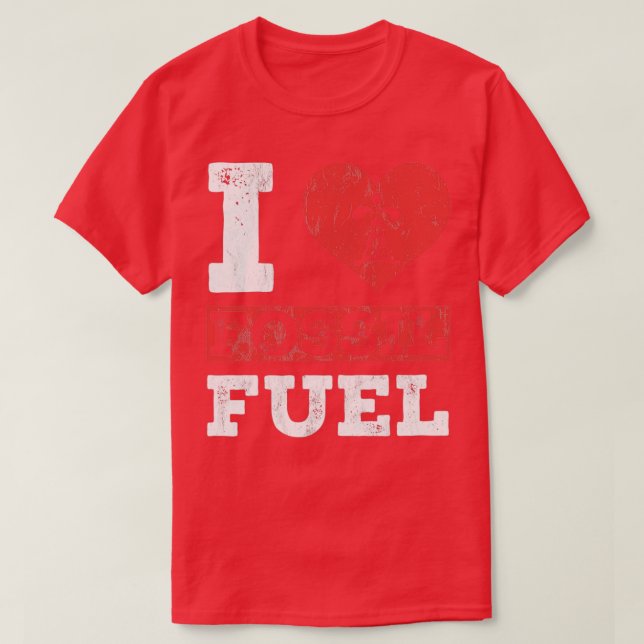 I Liebe Fossil Fuels Fossil Dinosaur Science T-Shirt (Design vorne)